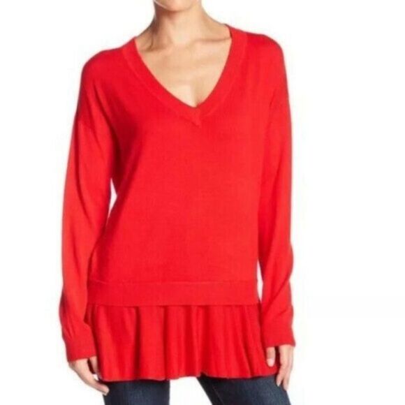ELLIE FLOUNCE SWEATER M/L - Picture 1 of 2